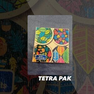 NIB Tetra Pak Set Of 4 Coasters